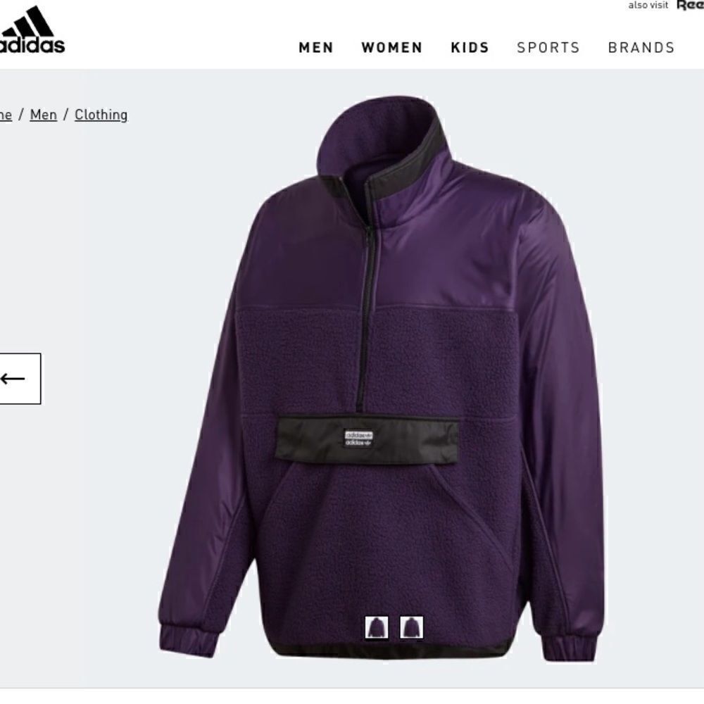 Adidas Purple Sherpa Fleece 